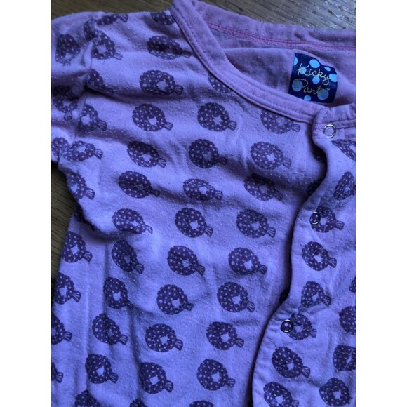 Kickee Pants Size 6-12M Pink Puffer Footie - Picture 2 of 6
